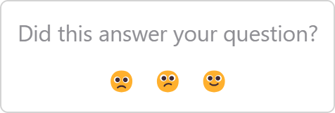 Multiline theme, horizontal emojis with "Did this answer your question" prompt text above the emojis